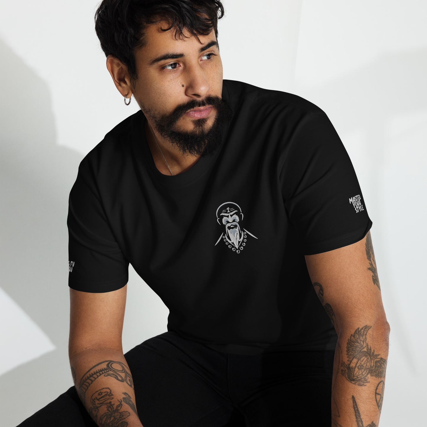 Men’s embroidered premium heavyweight tee