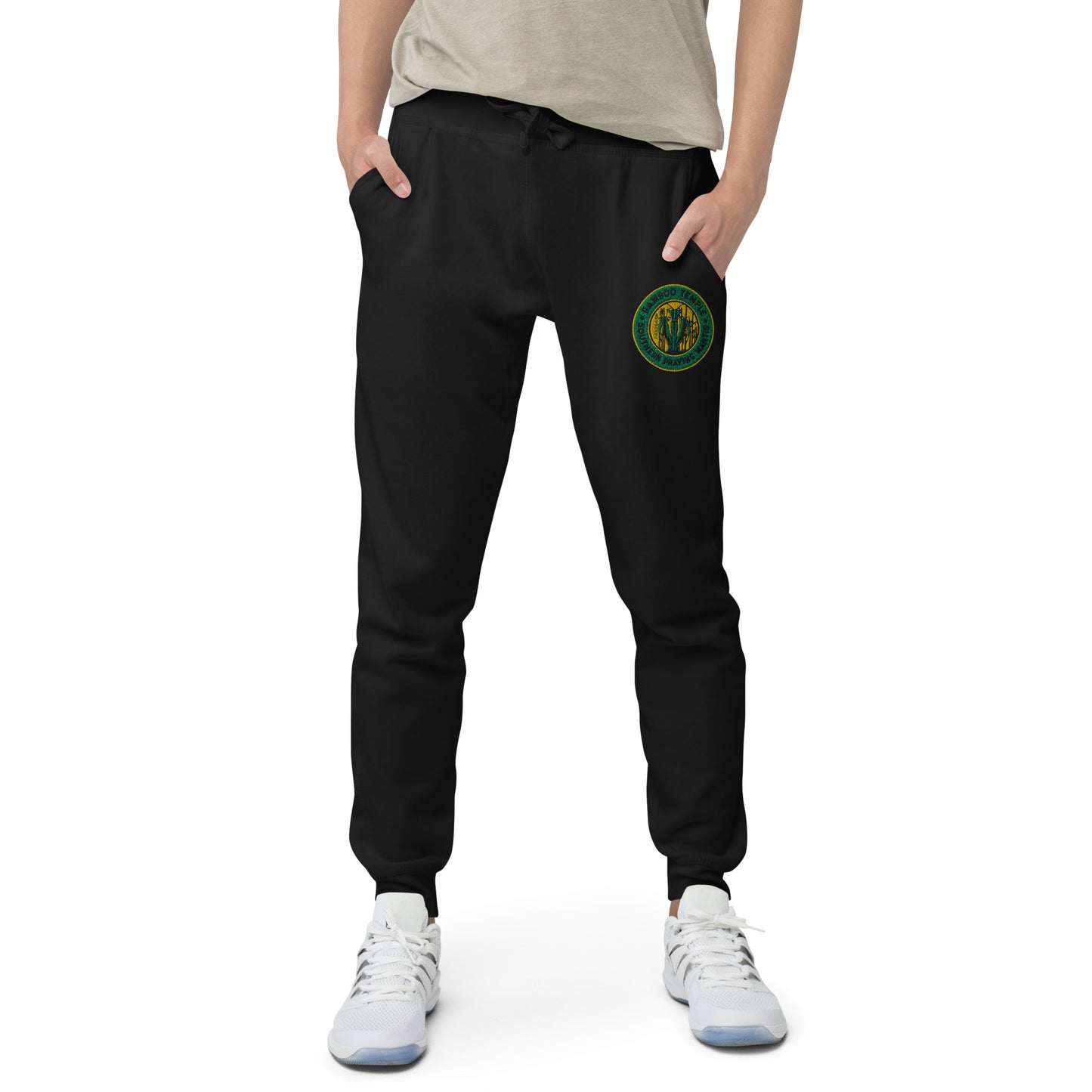 Unisex embroidered fleece sweatpants