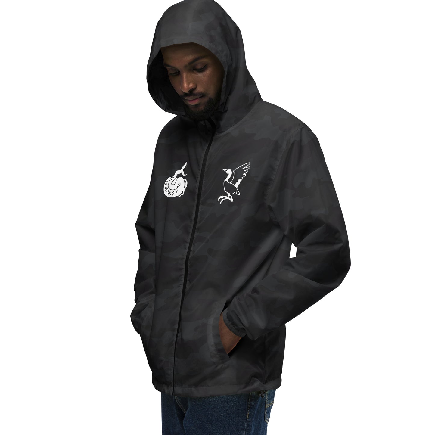 Unisex lightweight zip up windbreaker